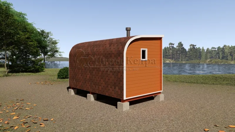 Баня «Парус» из кедра 4х2,2 метра