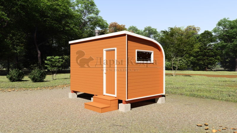 Баня «Парус» из кедра 4х2,2 метра
